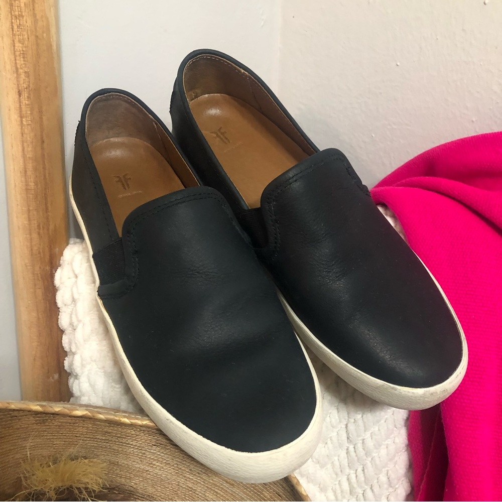 Frye Black Slip on Sneakers